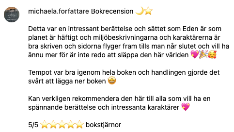 Recension EDEN av Klas Elm